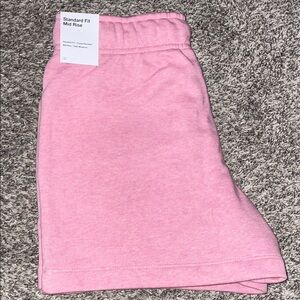 Women’s Nike Mid Rise Fleece Elemental Pink Shorts NWT